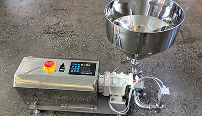 Filling machine sanitary rotary lobe pump