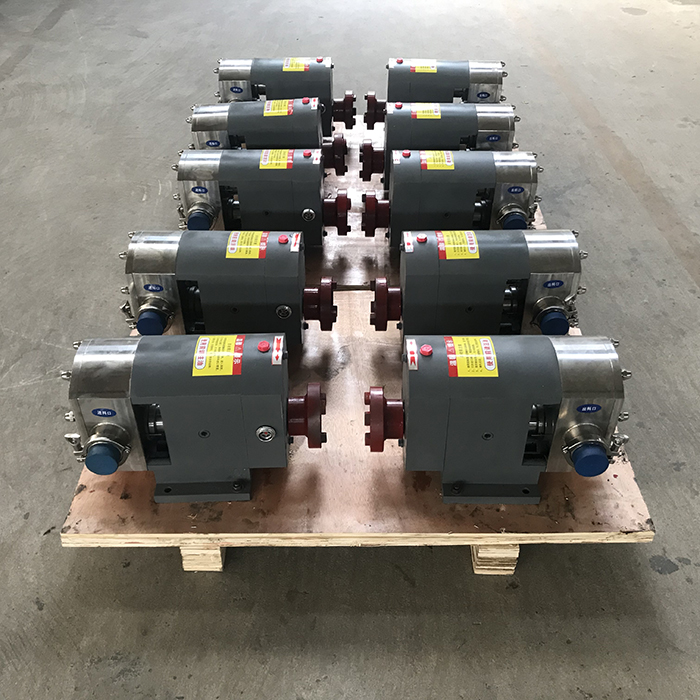 stainless steel food grade rotary lobe pump